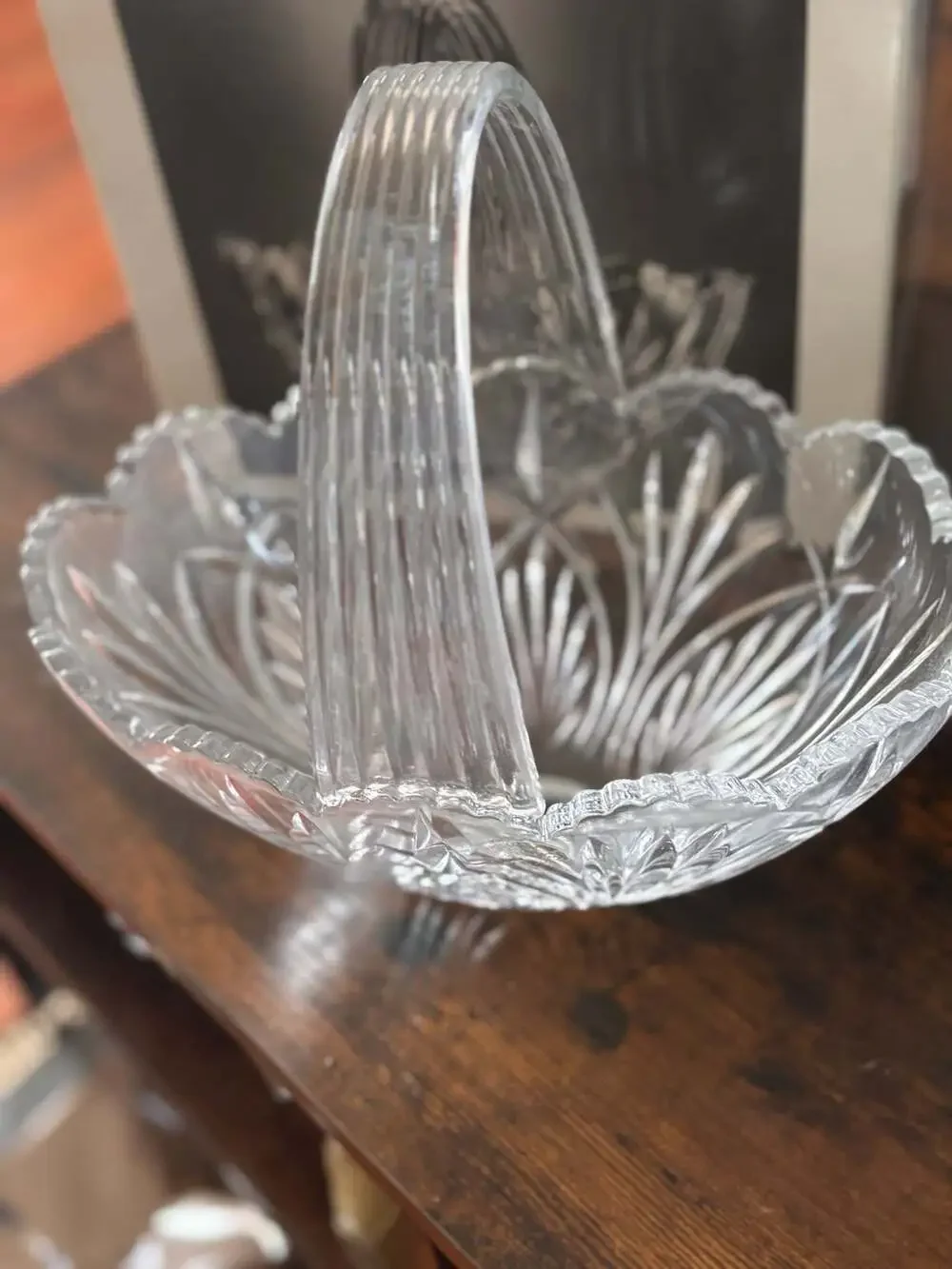 Royal Limited 24% Full Lead Crystal Large Basket